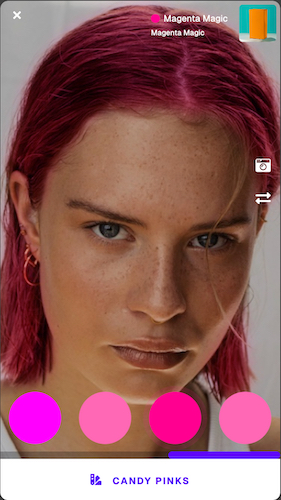 AR Hair Color Example