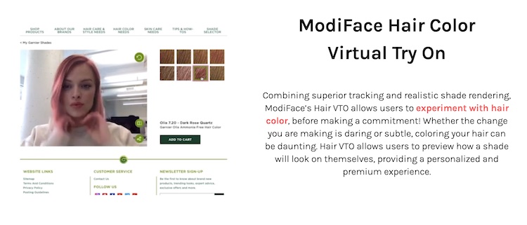 Modiface Hair Color